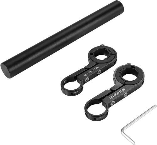 Bike Handlebar Extender Double Handlebar Extension Carbon Fiber Mount Holder with Aluminum Alloy Bracket Space Saver