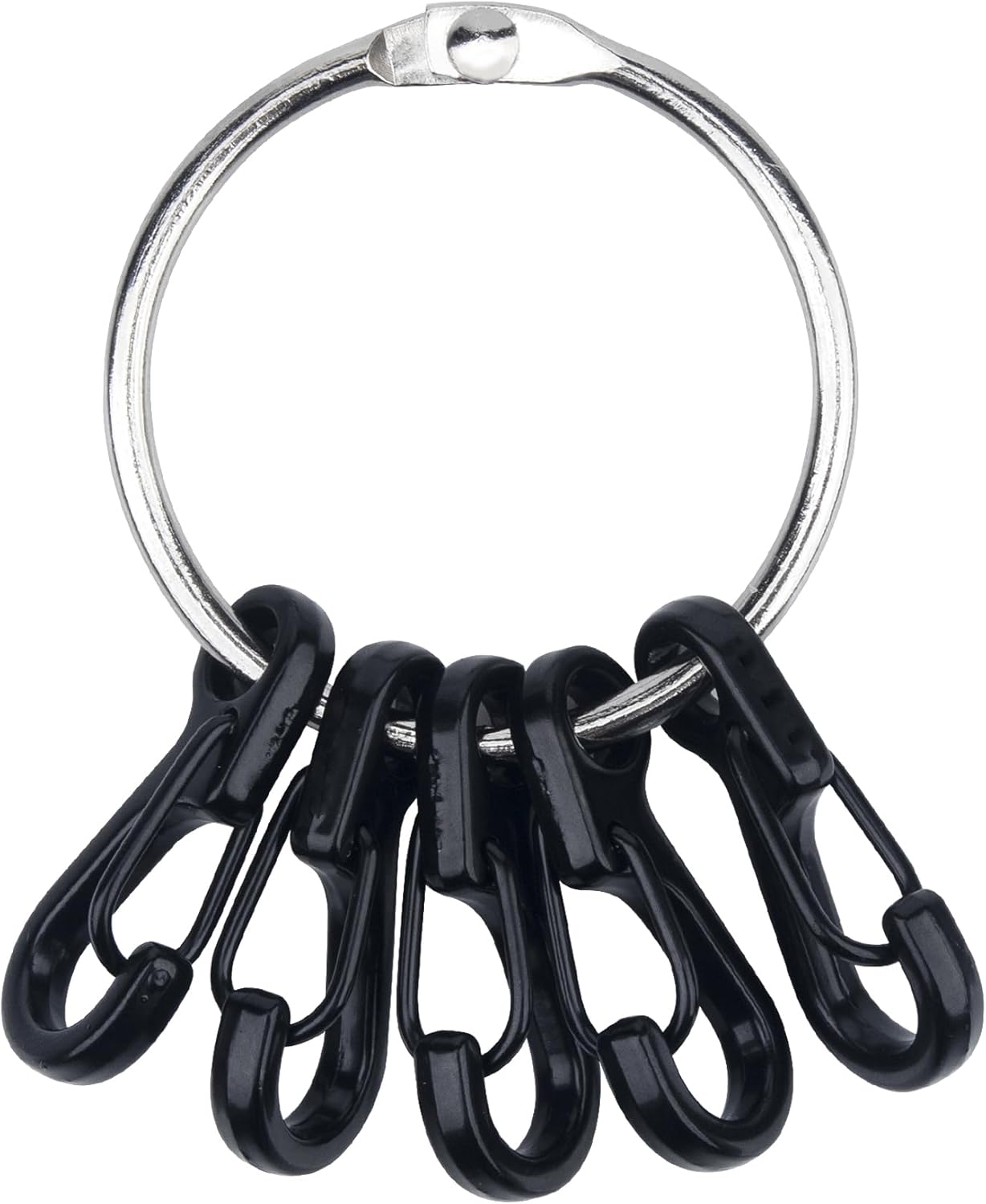 SWATOM Small Mini Carabiner Clip Tiny Spring Snap Hook Keychains Micro Carabiners for Paracord EDC Alloy Key Rings Outdoor Hiking Fishing Camping Backpack Accessories