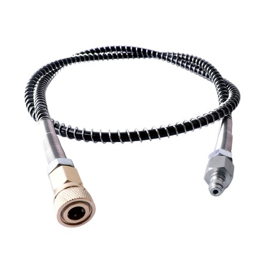 Paintball Fill Whip Hose Extension,39in Paintball Filling Adapter Hose Equipment with 8mm Male and Female Qick Connector