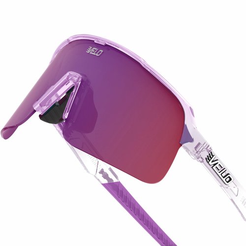 VELO Shades Slider – Phantom – Baseball/Softball Sunglasses – By Jax at The Bullpen Training (Purple, Sml Adult/Youth)