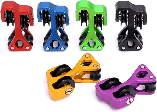 Aluminum Compound Bow Cable Slide Archery Bow String Splitter Roller Glide Replacement Bowstring Separator Arrow Pulley