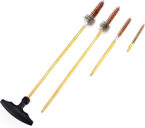 BOOSTEADY 7.62MM Cleaning Kit Pro .223/5.56 Rifle Gun Cleaning Kit with Bore Chamber Brushes Metal Pick Kit Brass Cleaning Rod in Zippered Organizer Compact Combo Case
