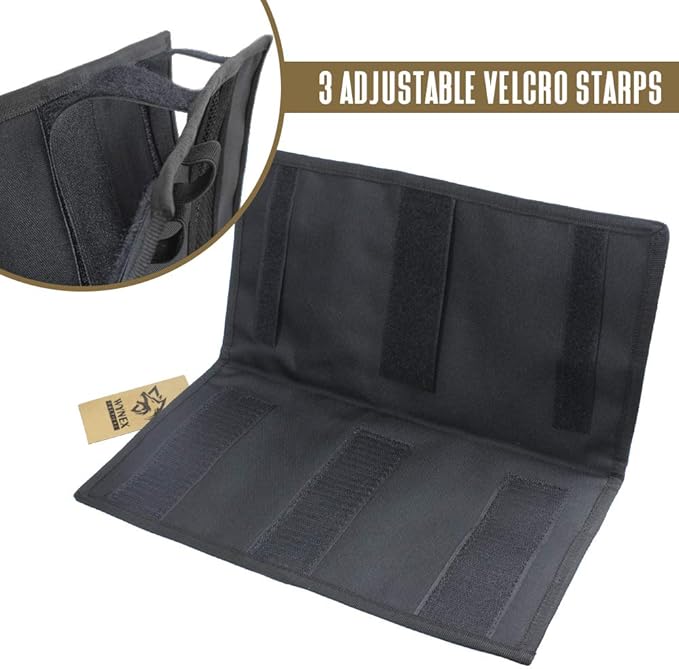 WYNEX Molle Visor Panel Organizer, Tactical Car Sun Visor Cover Molle Webbing Compatible Vehicle Visor Storage Holder Pouch