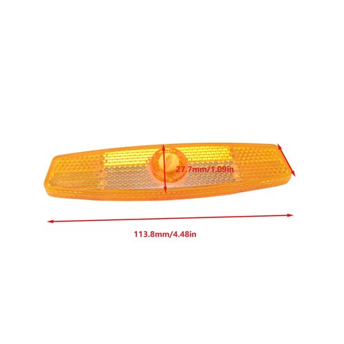 PZRT 4PCS Bicycle Accessories Wheel Spoke Reflective Sheet Clip on Bicycle Reflective Plastic Strips Warning Reflective Signs for Mountain Bike Outdoor Cycling Accessories