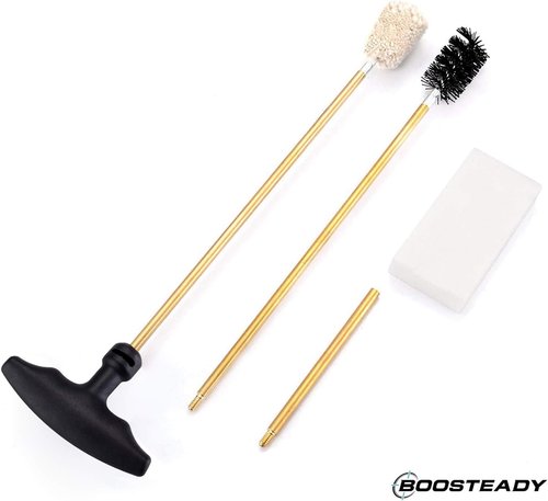 BOOSTEADY 7.62MM Cleaning Kit Pro .223/5.56 Rifle Gun Cleaning Kit with Bore Chamber Brushes Metal Pick Kit Brass Cleaning Rod in Zippered Organizer Compact Combo Case