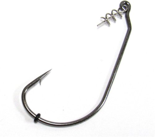 Harmony Fishing Razor Series Swimbait Hook (10 Pack w/ 10 Bait Pegs) - Soft Plastic Bass Fishing Hooks with Spring Lock Pins