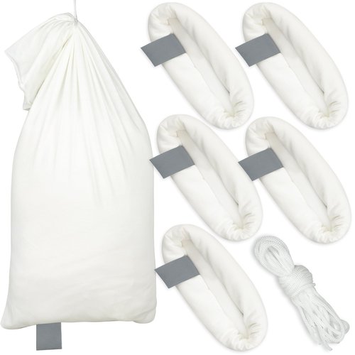 6 Pack Elk Game Bags Hunting Meat Bags Breathable Rolled Heavy Duty Quarter Bag with Reflective Strip for Elk Caribou, Moose, Deer, 48inch x 4, 28inch x 2