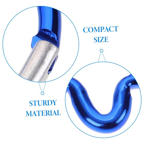 INOOMP 15Pcs Keychain Clips Mini Carabiner Fish Bone Shape Carabiner Rings Outdoor Camping Mini Lock Snap Hooks Locking Spring Loaded for Fishing Hiking Traveling