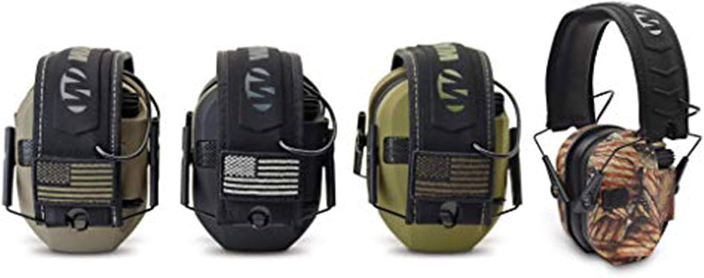 Walker's Razor Slim Shooter Electronic Hunting Folding Hearing Protection Earmuffs