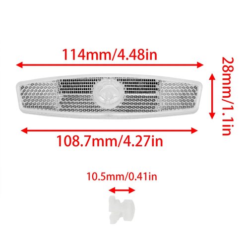 Xhziy Bicycle Warning Reflector Bicycle Reflector Accessories for Night Riding on Road Mountain Bikes -2pcs