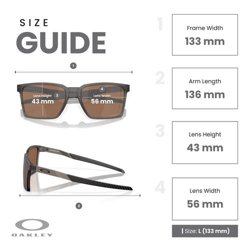 OAKLEY Exchange Sun OO9483 948302 56MM Satin Grey Smoke/Prizm Tungsten Rectangular Sunglasses for Men for Women+ Bundle Accessory Leash Kit, Microfiber Pouch