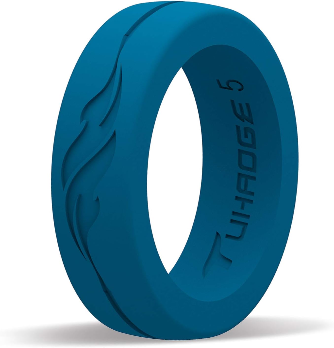 Tuhaoge Women's Silicone Wedding Ring - Silicone Rubber Wedding Bands - Representing Freedom & Dreams