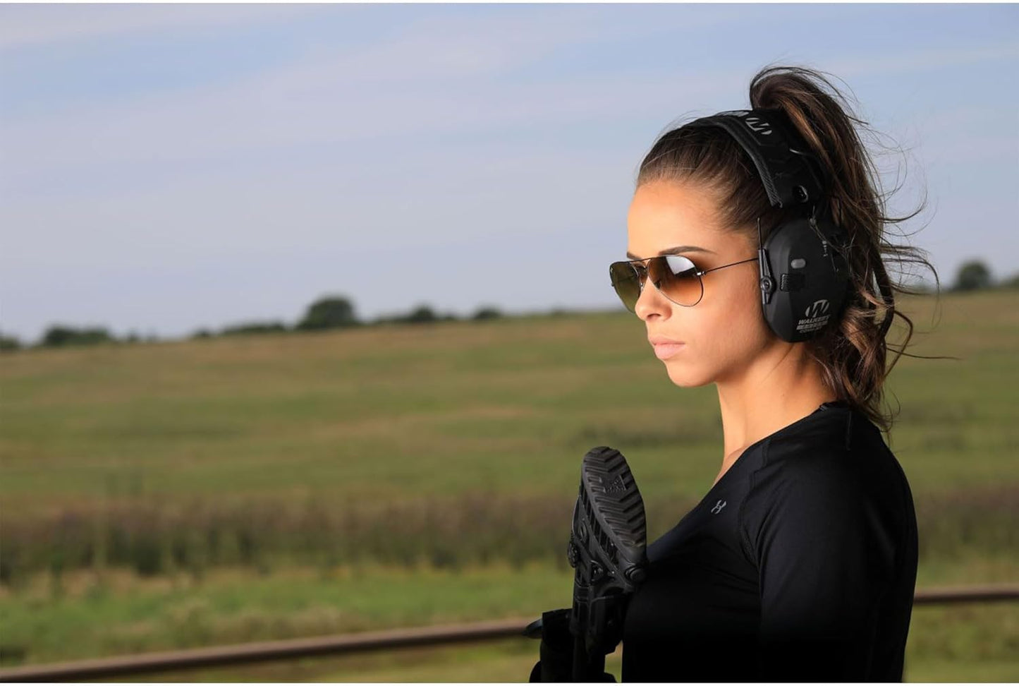 Walker's Razor Slim Shooter Electronic Hunting Folding Hearing Protection Earmuffs