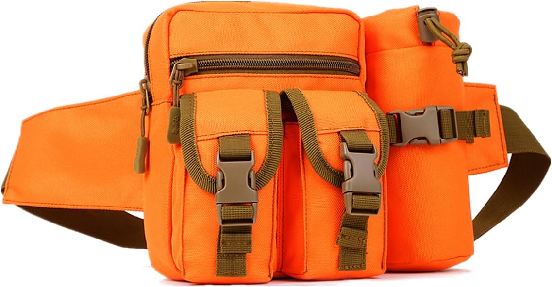 UNISTRENGH Tactical Fanny Packs Pouch With Water Bottle Pocket Holder Waterproof Molle Waist Pack Hip Belt Bag (Desert Camo)