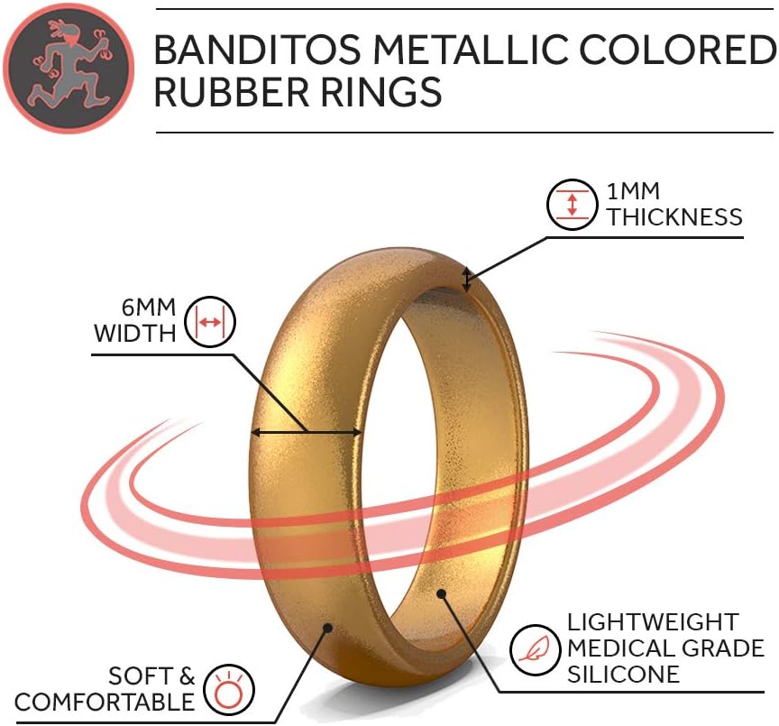 Rubberbanditz Silicone Wedding Rings | Comfortable, Stylish, Exercise Thin Bands
