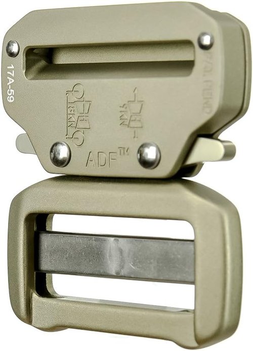 ADF® - Raptor II 1.75" Tactical Military Police Aluminum Quick Release Trouser Shooter Rigger Hunting Sports Belt Buckle Coyote Brown, One Size