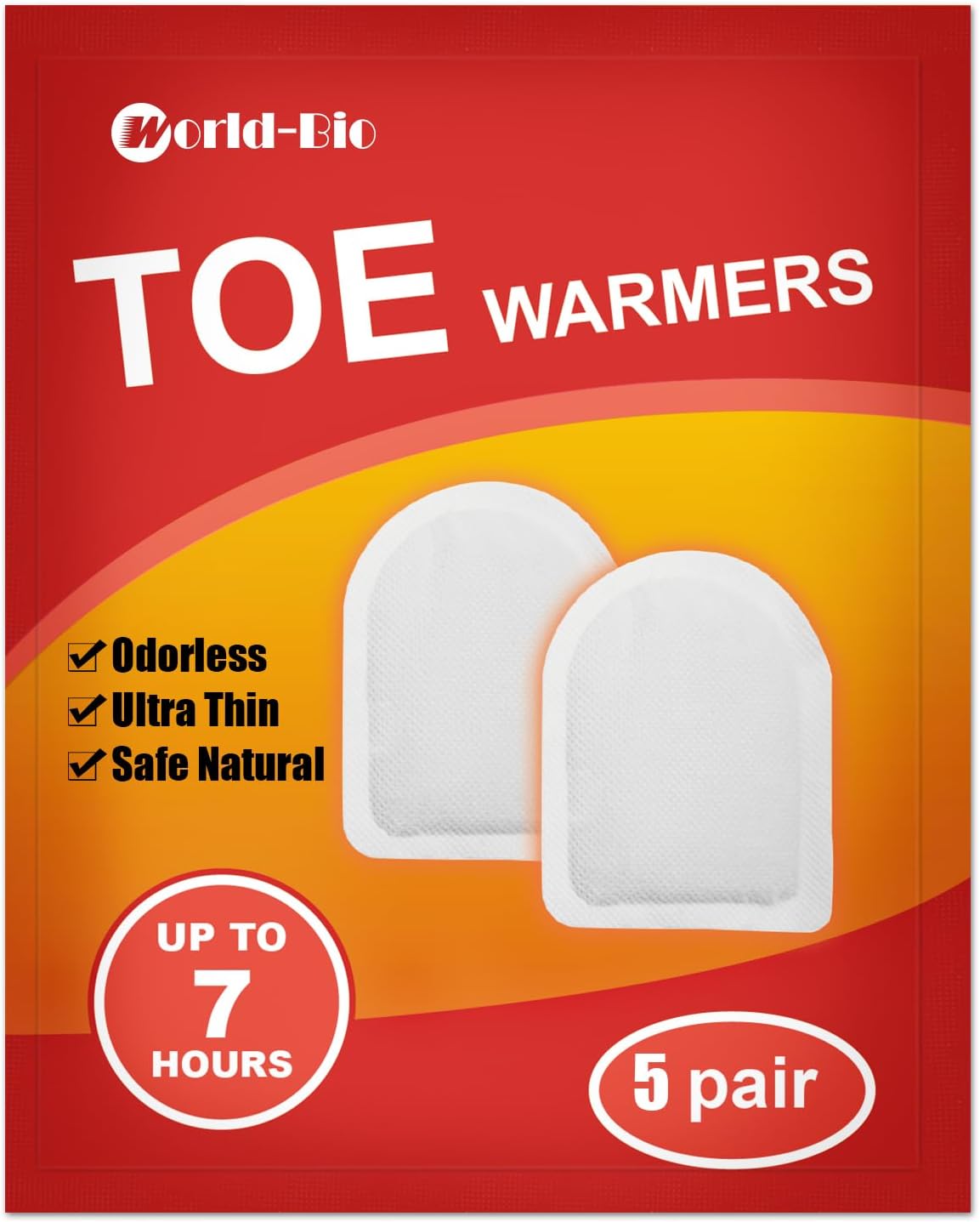 MR.ICE Toe & Insole Feet Warmers - Disposable, Air Activated, Long Lasting Hot Warmers