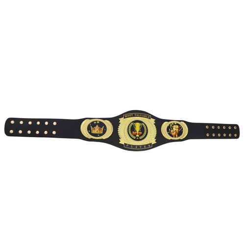 MVP Belt Most Valuable Player Championship Belt Trophy Award Gift - Football, baseball, softball, soccer, basketball, esports, fantasy sports, hockey tournament or League Winner Champion Belt