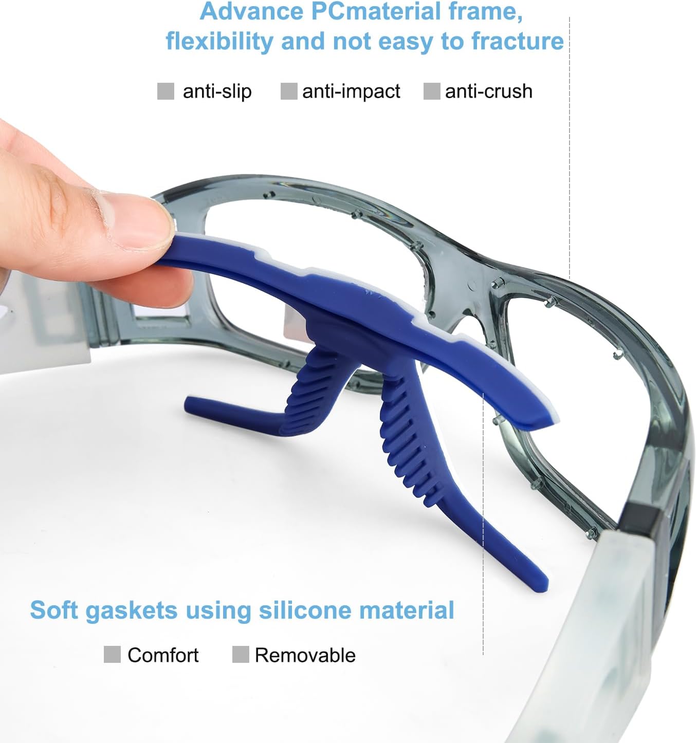 PELLOR Sports Goggles Eyewear Safety Protective Glasses for Soccer Basketball Motorcycle Outdoor Sports