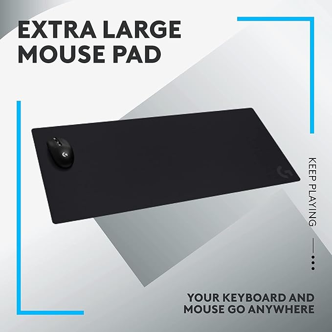 Logitech G Pro X Superlight Wireless Gaming Mouse + G840 XL Gaming Mouse Pad Bundle - Black