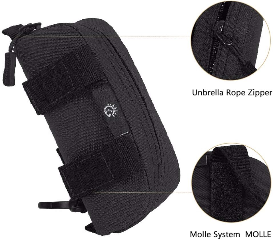 Tactical Molle Sunglasses Case Portable Anti-Shock Clamshell Carry Eyeglasses Hard Case Outdoor Hunting Goggle Mag Pouch