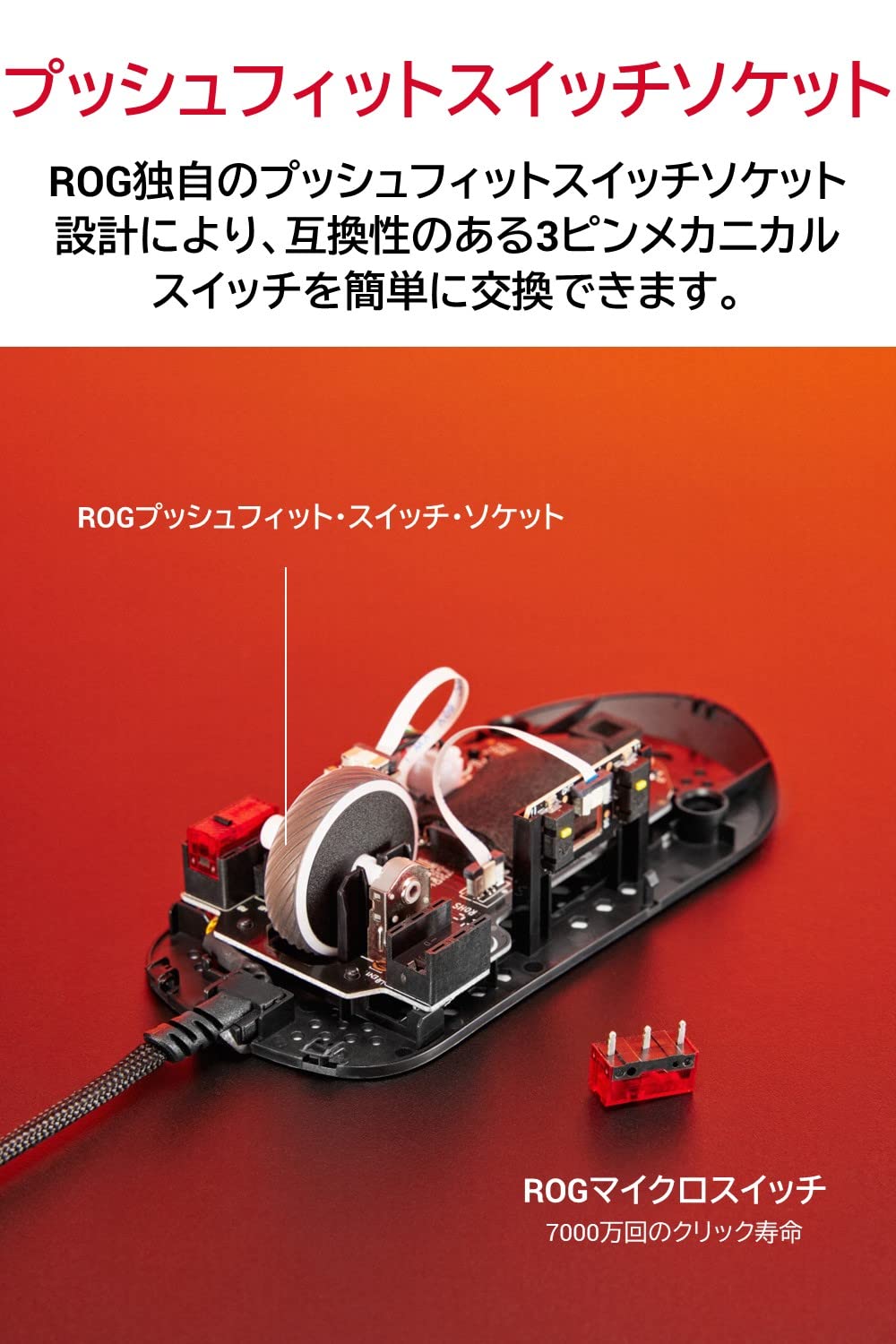 ASUS ROG Strix Impact III Wireless Gaming Mouse, 57 G Lightweight, 36K DPI Sensor, Bluetooth & 2,4GHz RF, ROG SpeedNova, Up to 618hrs Battery Life, Replaceable Switches, ROG Omni Receiver, Black