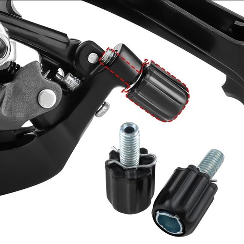zutisay Bike Transmission Fine Adjustment Screws Index Adjusting Barrel M5 Downtube Barrel Adjuster for Bicycle Transmission Front and Rear Paddle Adjustment Brake Adjustment, etc. (M5) 8PCS