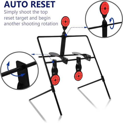 Highwild Air Gun Resetting Target Auto Reset Steel Target, Rated for .177 .20 Caliber