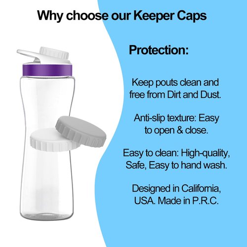 GFYYBKJ 2 Pack Keeper Caps for Cirkul Water Bottle, Compatible with Cirkul Flavors Cartridges, Accessories for Cirkul, Essential for Circle Water Bottle, Replacement Lid Cap for Cirkul Water Bottle