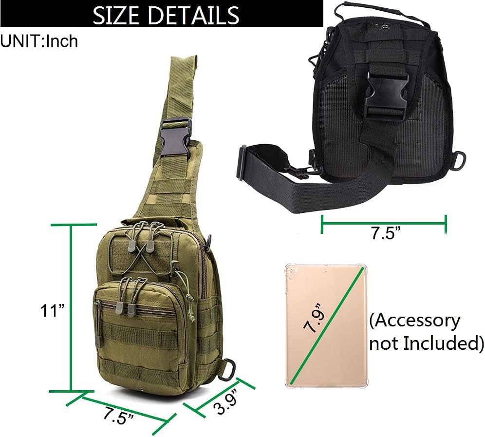Tactical Backpack Outdoor Shoulder Bag Satchel Sling Chest Packs Daypacks
