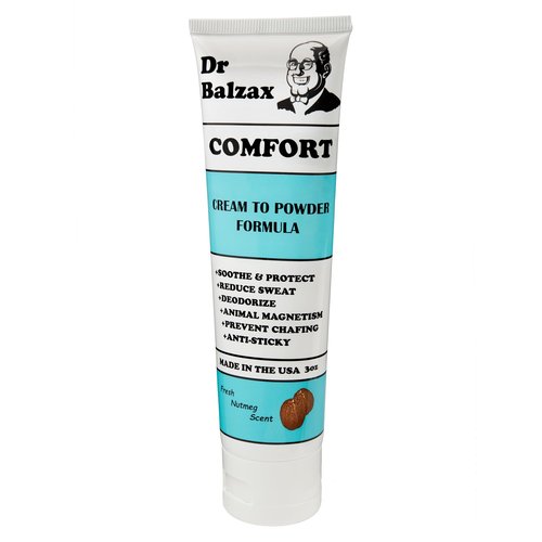 Dr. Balzax Comfort Anti-Chafing Cream, Odor Control, Aluminum-Free, Talc-Free, Sweat Defense. Prevents Skin Chafing & Irritation. Trusted Protection. Quick Drying Formula for Private Parts Hygiene