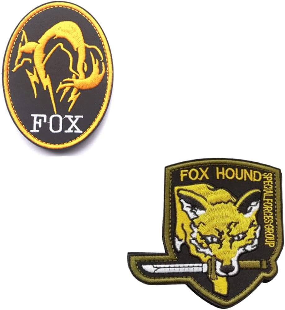 Military Morale Diamond Dogs and Metal Gear Solid Fox Patch (3pcs)