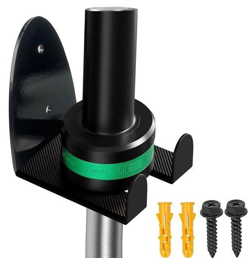 Barbell Holder Wall Mount, barbell hanger,Heavy Duty Vertical Barbell Holder Weight Bar Holder,barbell wall holder for Olympic Barbell, Curl bar, Commercial or Home Gym Accessory-1pcs