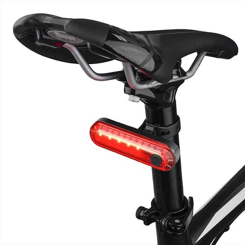 Hilngav 4 Pack Bike Tail Light, Bicycle Rear Light USB-C Rechargeable LED Cycling Safety Flashlight with 4 Light Mode for Road Mountain Night Riding & Adults Men Women, Reflectors Accessories