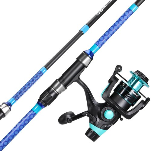 Sougayilang Baitfeeder Combo Surf Fishing Rod Combo Medium/Heavy 3 Piece Travel Spinning Rod with 4000 Size Reel (11')