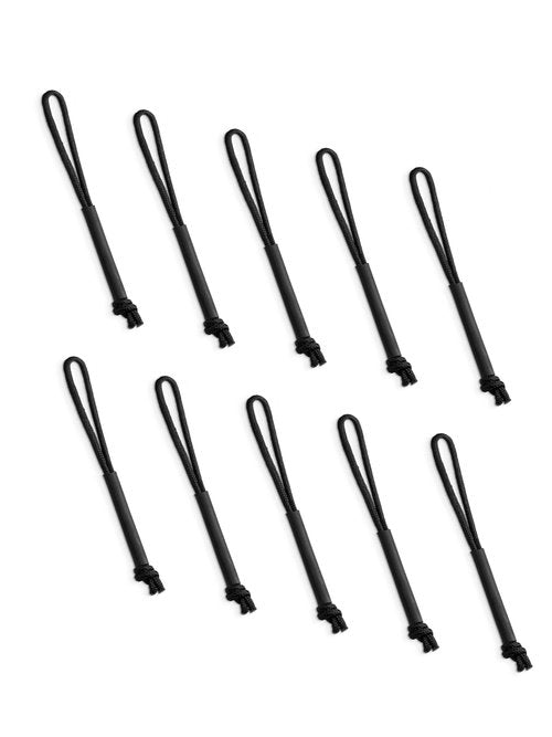 TACTICAL_GEEK G11 Zipper Pulls, 10 Pieces Zipper Puller Head Accessories, Strong Nylon Cord, Zipper Pulls Replacement for Backpack, Jacket, Purse, Handbag, Sweatshirt