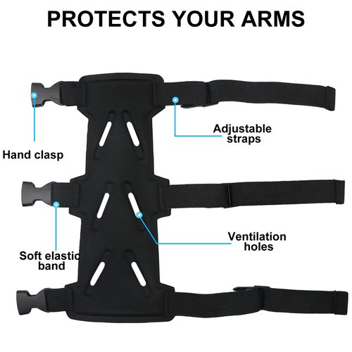 Archery Arm Guard, Adjustable Bow Armguard, Archery Bracer, Archery Forearm Protector, Archery Arm Guard for Unisex, Arm Guard for Archer Hunter Fits Youth & Adults