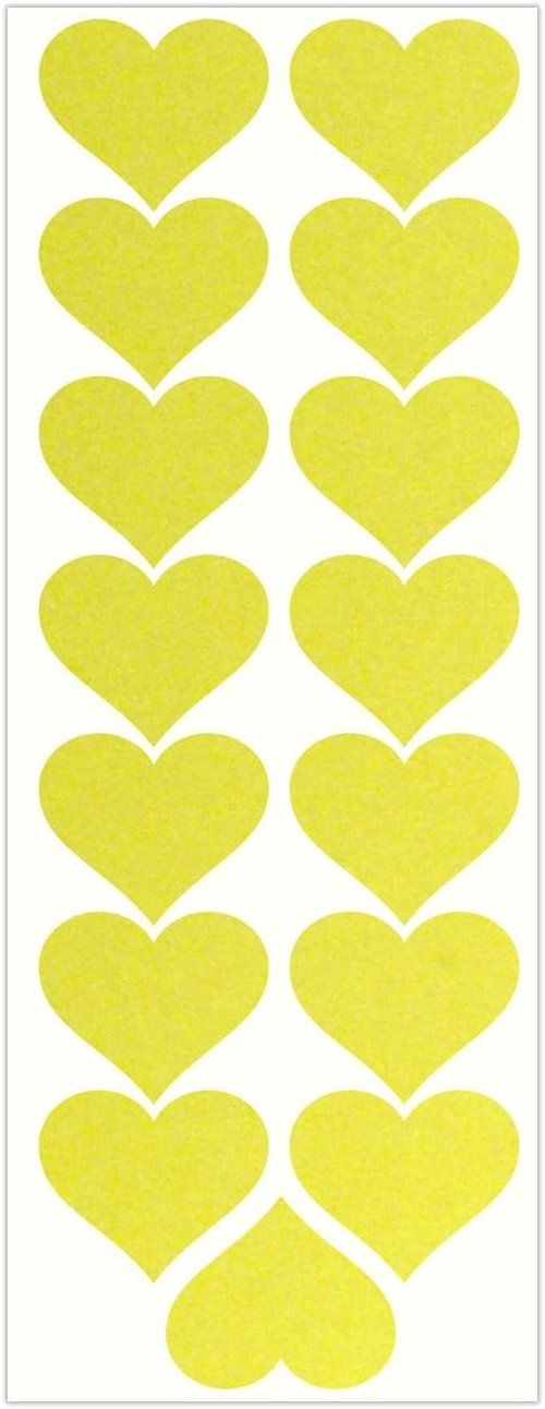 LiteMark Reflective 1.5 Inch Heart Sticker Decals, Love Sticker for Laptops, Phones