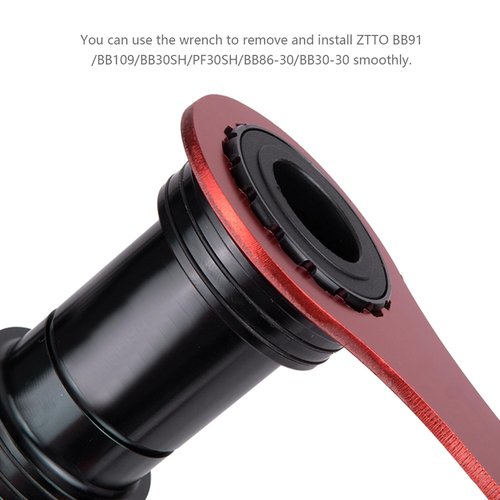 Chazcool Bottom Bracket Wrench, BB Wrench for BB91 BB109 BB30SH PF30SH BB86 30 BB30 30, BB Tool Red (Red)