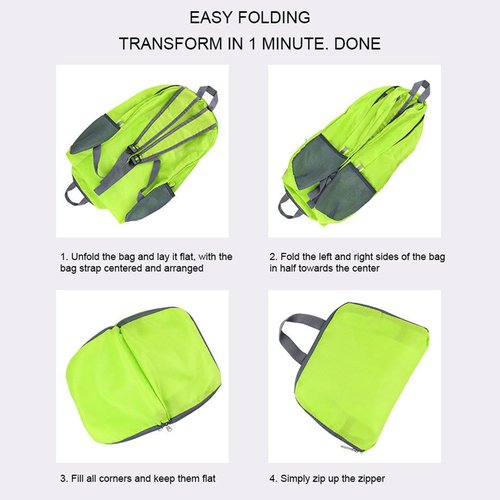 GCSOAR Hiking Backpack 4 packs, Backpack for Women and Men Outdoor Backpacks, Foldable, Camou, Green, Black, Grey, 20l/0.26lb