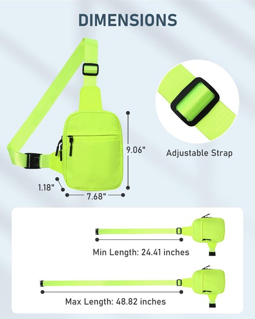 GEEAD Small Sling Bag for Women and Men Mini Crossbody Phone Chest Bag Waterproof Nylon Shoulder Bag Workout Gym Travel