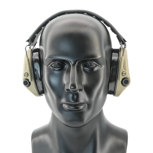 TACGZGJSM TAC200PRO Electronic Noise Canceling Headphones,Ear Protection,with Gel earpads,for Airsoft,Hunting,Shooting (Tan)