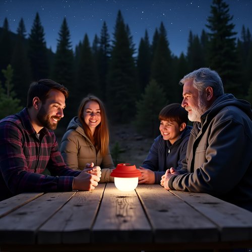 Mr.Go Portable LED Camping Light – Rechargeable Waterproof Outdoor Lantern with 7 Light Modes & Carabiner Clip for Hiking, Tent, Emergency & Backpacking
