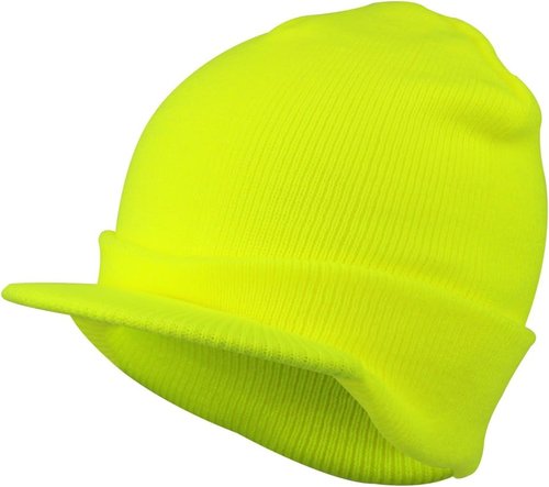 Armycrew Neon Snug Fit Knitted Beanie Visor Cap