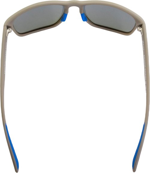 Epoch Eyewear Charlie Sport Motorcycle Sunglasses Grey Frame with Blue Mirror Polarized Lens