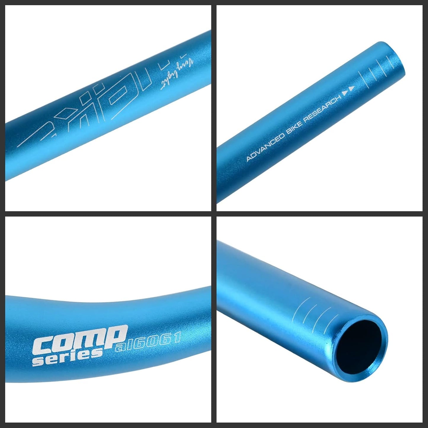 Wake Bicycle Handlebars 31.8 mm Mountain Bike Handlebar 720mm/780mm Aluminium Alloy MTB Handlebar Bicycle Riser Bars Extra Long Bicycle Handlebars for Downhill Cycling Racing