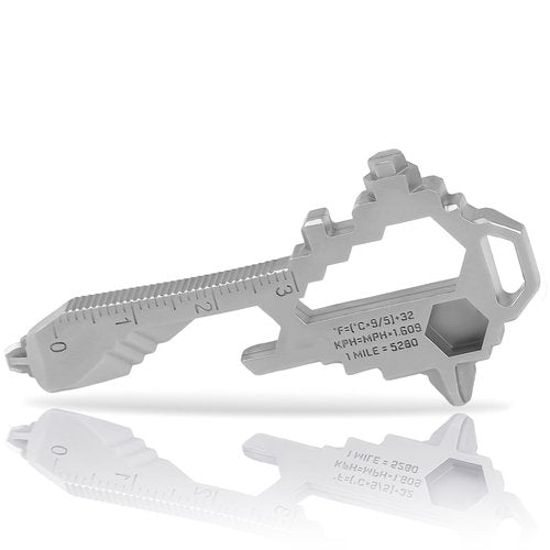 Herda Keychain Multitool – EDC Tool with 17+ Functions Gifts| Small Bottle Opener keychain with Screwdriver, Wrench, and Box Cutter for Travel, Outdoor, and Everyday Use – TSA Safe