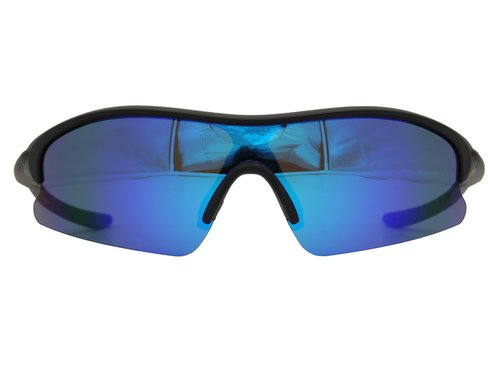 RAWIN Outdoor Sports Sunglasses | Premium UV Protection | Stylish & High-Performance (Matt Black Frame/Blue REVO Lens)