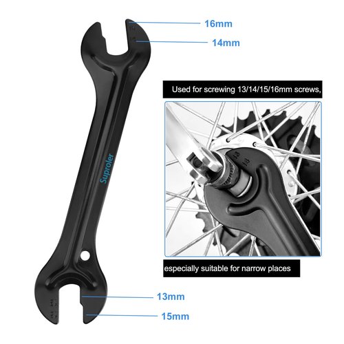 SUPROLER Pliers and Spanners, Hand Tools for Repair and Maintenance of Bicycles, Cycling Repair Removal Tool 13,14,15,16mm