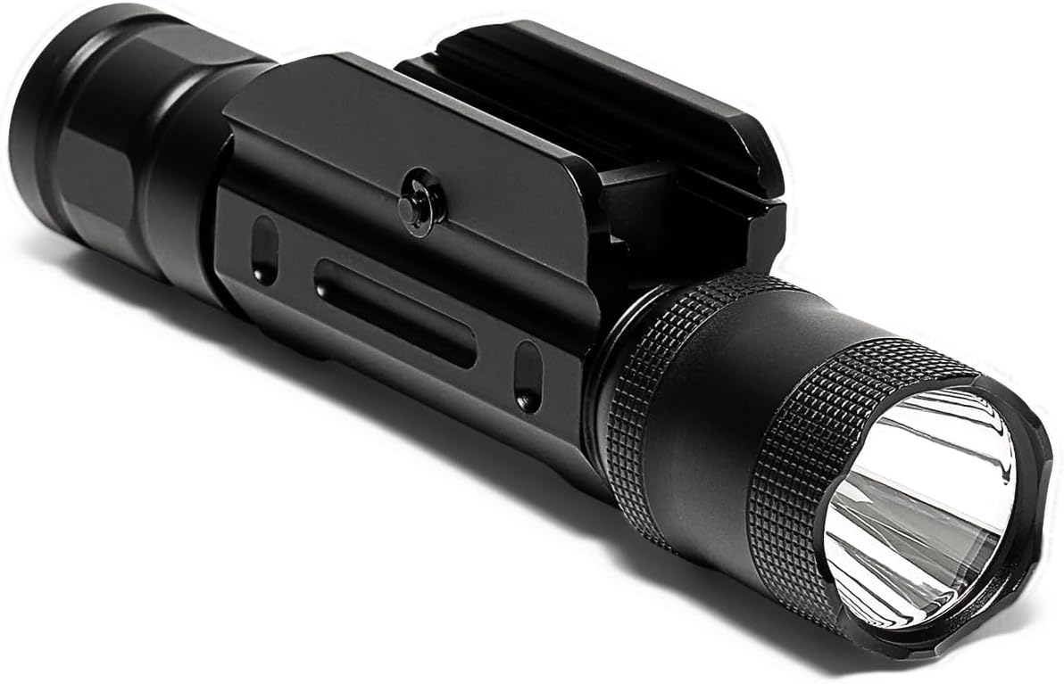 Osprey Global FL-OSP-600 : Tactical Rifle/Weapon Mount Flashlight with High, Medium, Low and Strobe Modes - 600 Lumen